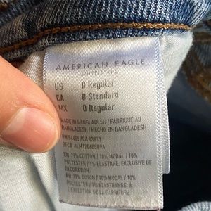 american eagle mom jeans size regular 0